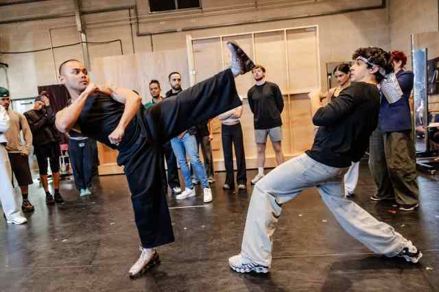 Karate Kid musical tour photos – in rehearsals