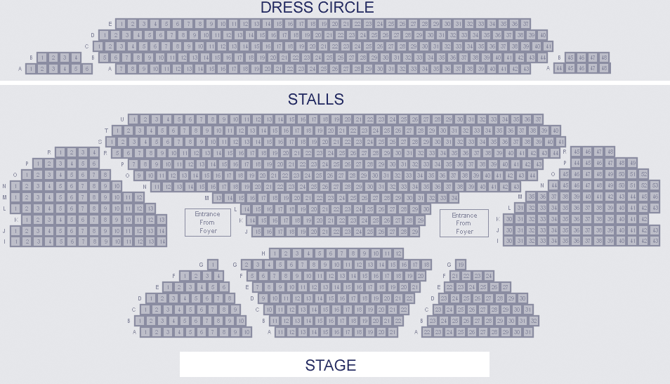 Gillian Lynne Theatre seating plan