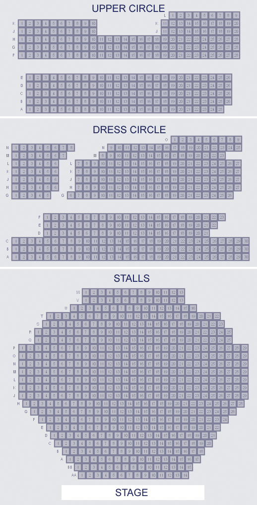 Savoy Theatre seating plan