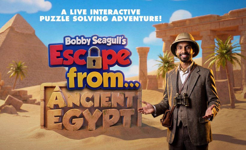 Bobby Seagull’s Escape from Ancient Egypt official promotional image