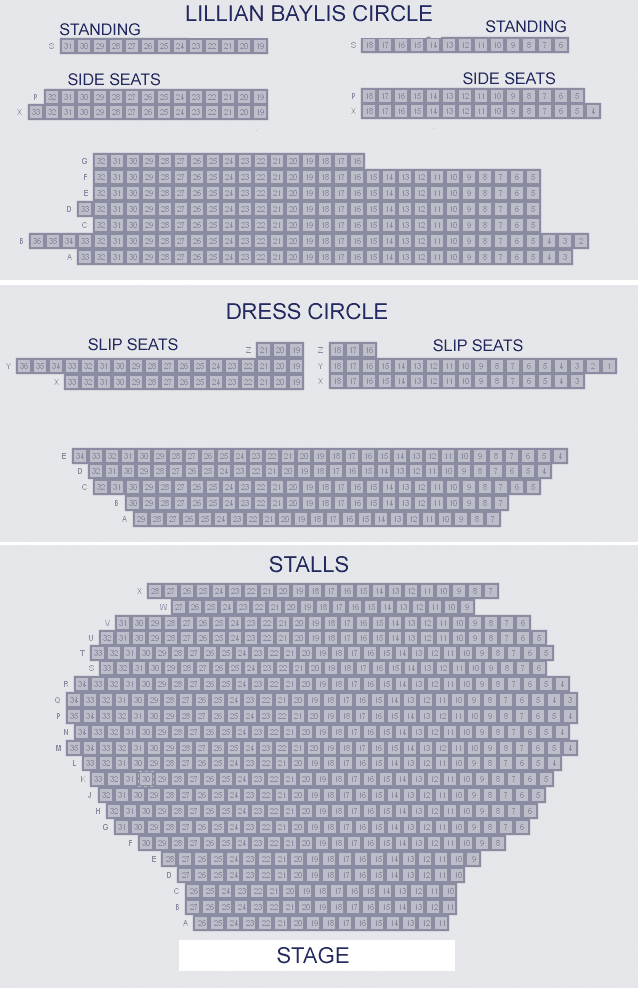 Old Vic Theatre Seating Plan