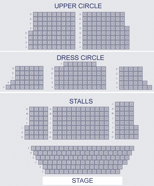 St Martin's Theatre Seating Plan