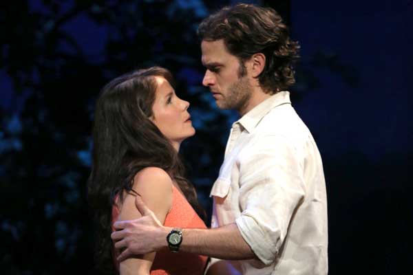 Kelli O'Hara as Francesca and Steven Pasquale as Robert in "The Bridges of Madison County." Photo: Joan Marcus