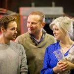 Jack Hardwick, Blair Plant and Caroline Harker in rehearsals for The Railway Children
