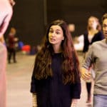 Serena Mantaghi and Jack Hardwick in rehearsals for The Railway Children
