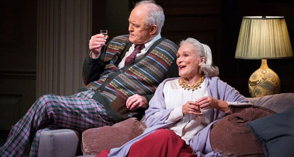 John Lithgow and Glenn Close in A Delicate Balance at the John Golden Theatre