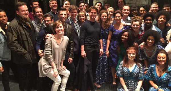 Tom Cruise visits the West End cast of Beautiful - The Carole King Musical