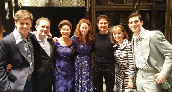 Tom Cruise Visits The Cast Of Beautiful - The Carole King Musical at London's Aldwych Theatre