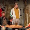 Joshua Garwood, Jim Mannering, Alex Southern and Adam Patrick Boakes in Marching On Together by Adam Hughes at the Old Red Lion Theatre