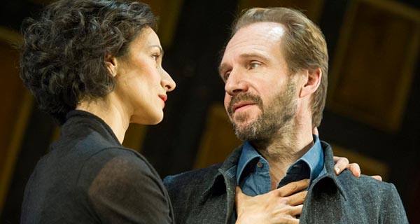 Ralph Fiennes and Indira Varma in Shaw's Man and Superman at the National Theatre
