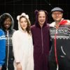 The Cast of The Curious Incident Of the Dog In The Night-Time In Their Onesies. Photo: Helen Maybanks