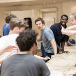 Benedict Cumberbatch and cast in rehearsals for Hamlet