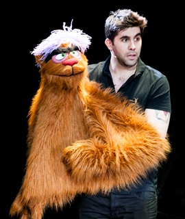 Simon Lipkin in Dr Zuess's The LOrax at the Old Vic