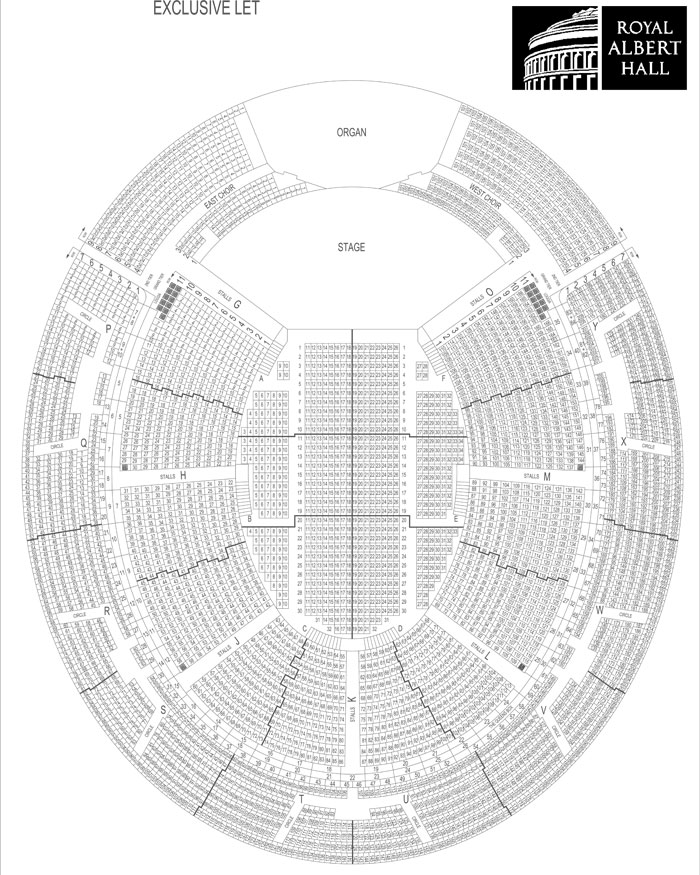 Royal Albert Hall Seating Plan