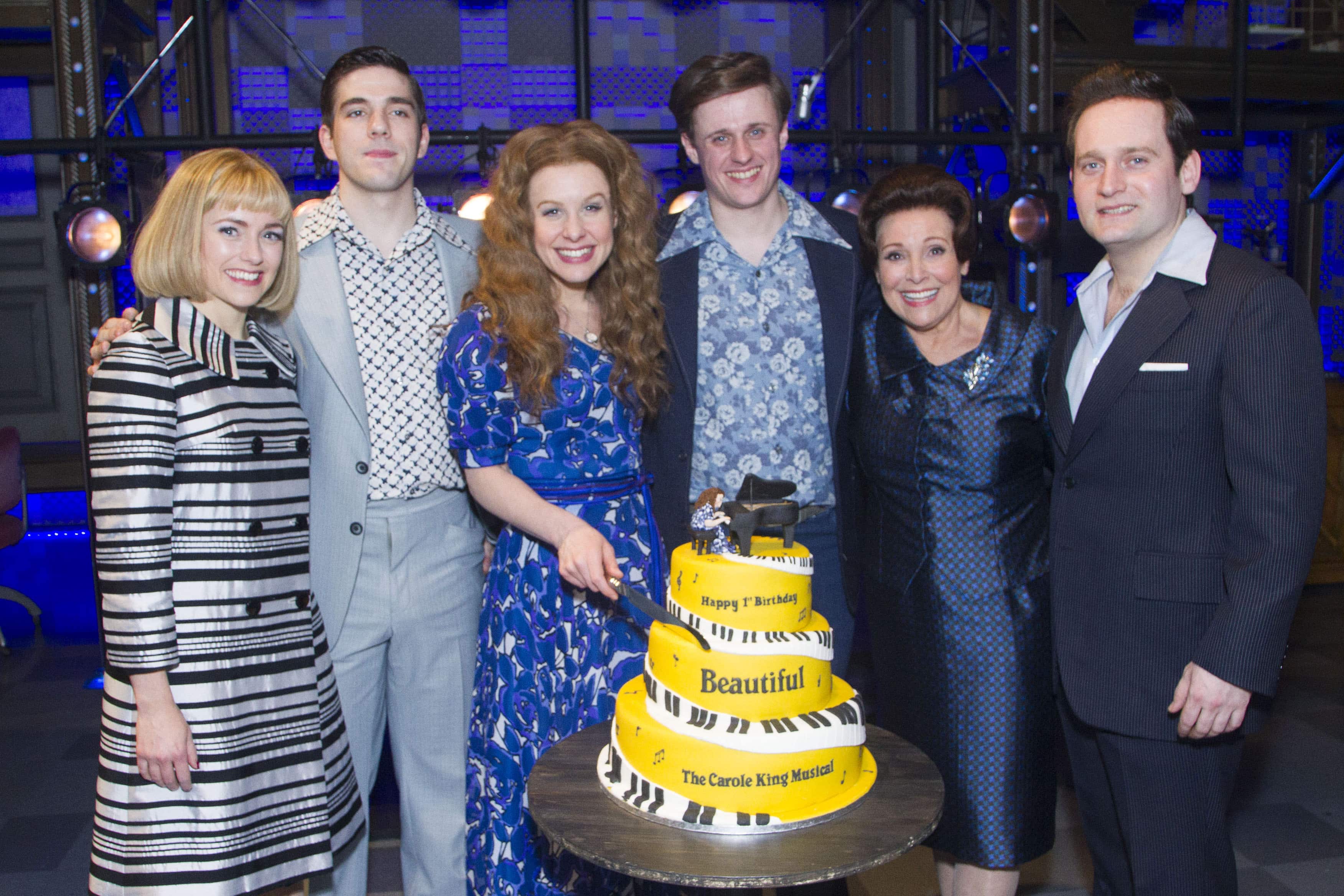 Beautiful - The Carole King Musical celebrate the show's 1st birthday in London
