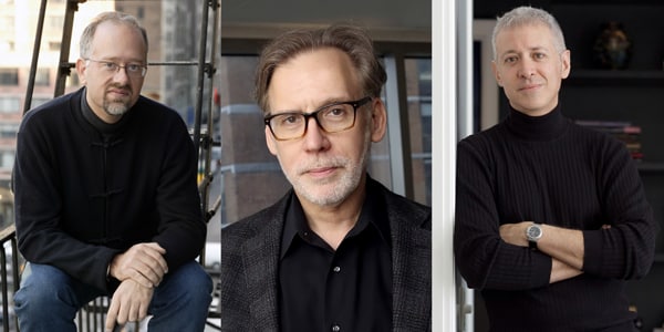 Doug Wright, Michael Korioe and Scott Frankel creators of Grey Gardens The Musical
