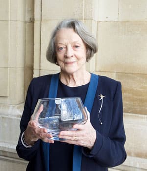 Dame Maggie Smith wins the Critics' Circle Award 2015 for Services To The Arts