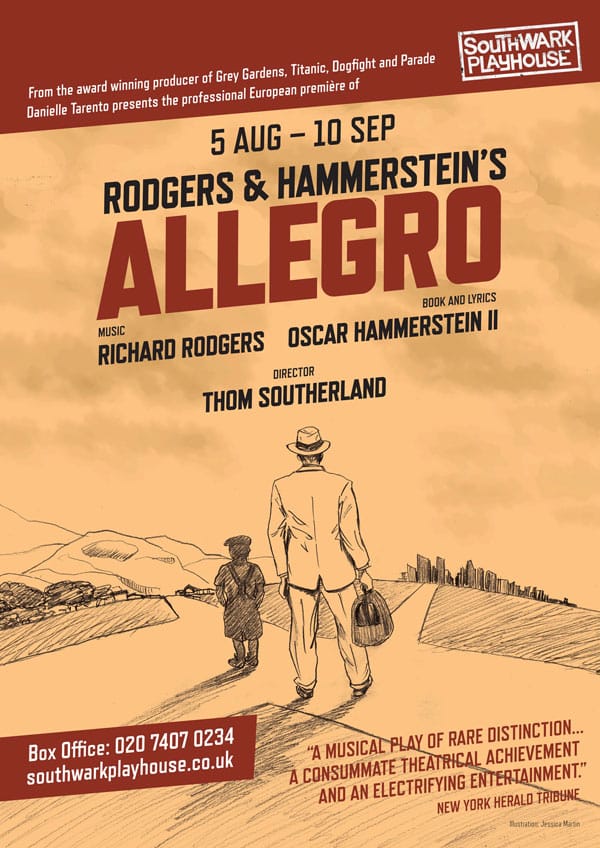 Book now for Rodgers and Hammerstein's Allegro at Southwark Playhouse
