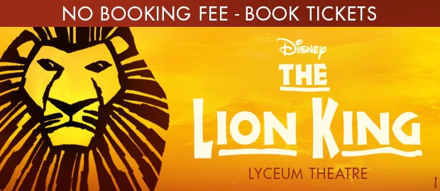 Book now for Disney's The Lion King at the Lyceum Theatre and pay no booking fee.