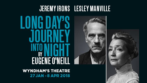 Jeremy Irons and Lesley Manville star in Eugene O'Neill's Long Day's Journey Into Night