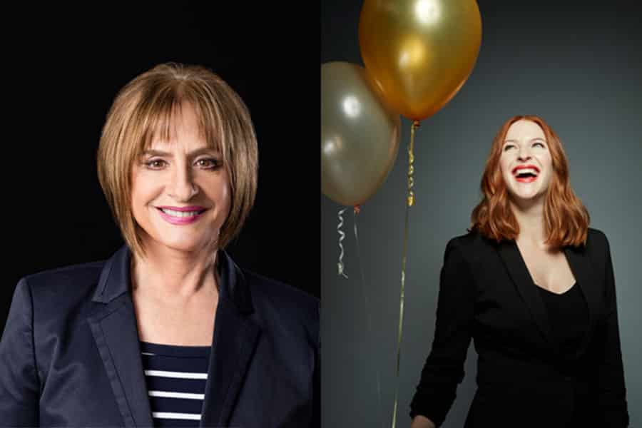 Patti LuPone and Rosalie Craig in Stephen Sondheim's Company at Gielgud Theatre