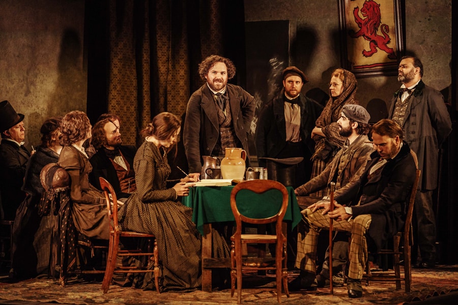 Rory Kinnear in Young Marx at the Bridge Theatre