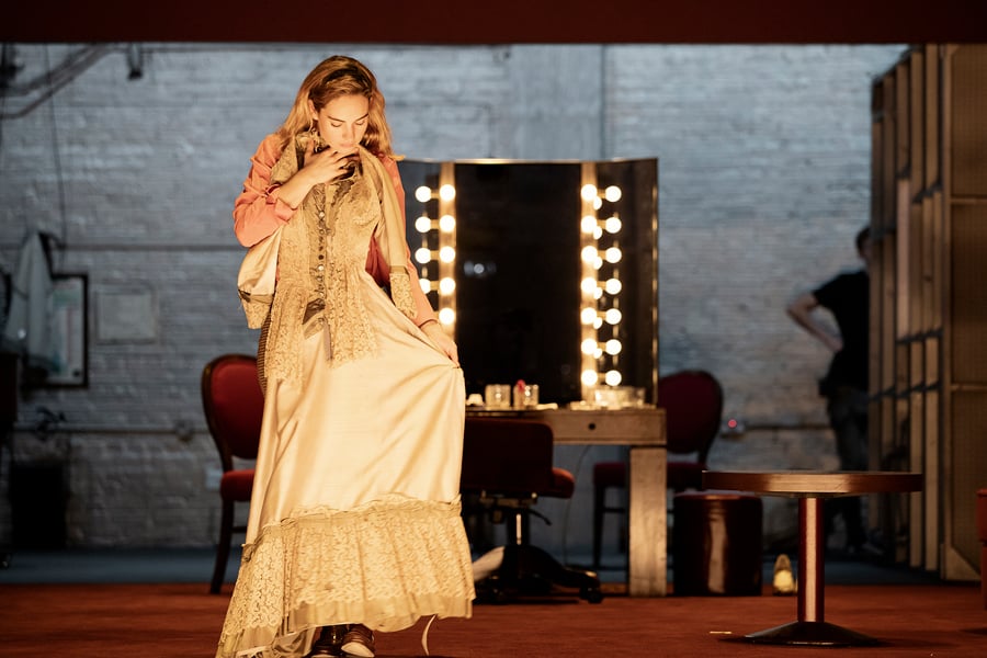 Lily James All About Eve Noel Coward Theatre