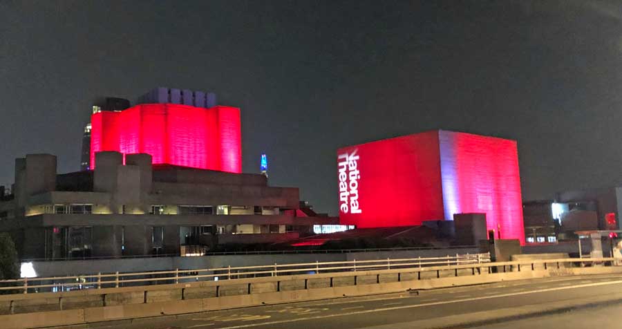 National Theatre London live events sector