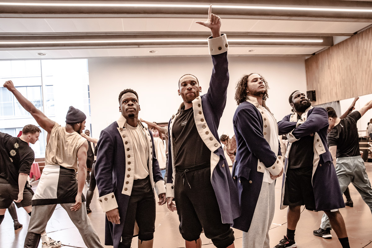 HAMILTON-TOUR.-Rehearsals.-DeAngelo-Jones,-Shaq-Taylor,-Billy-Nevers-and-KM-Drew-Boateng.-Photo-by-Danny-Kaan